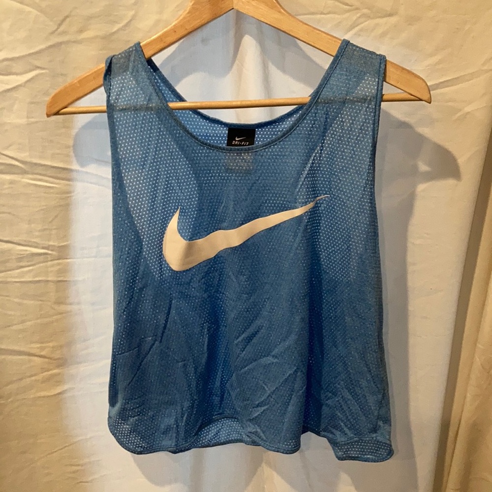 Blue Nike Mesh Tank